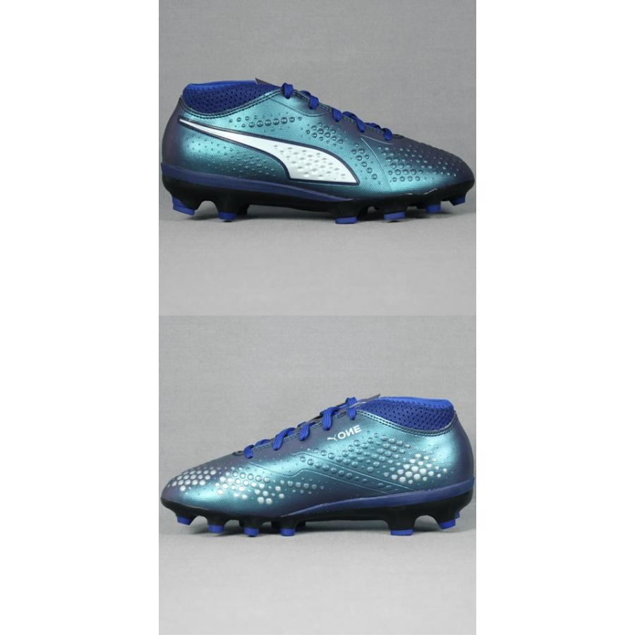 人気デザイナー スパイク シューズ Sale サッカースパイク ジュニア プーマ プーマ ワン 4 Syn Hg Mid Jr ソリデイトブルー プーマシルバー Puma Www Threeriversofs Com