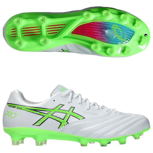 ASICS PRO サッカーシューズ ホワイト/グリーン asics アシックス DS LIGHT ACROS PRO 3 WHITE/GREEN GECKO 1101A071