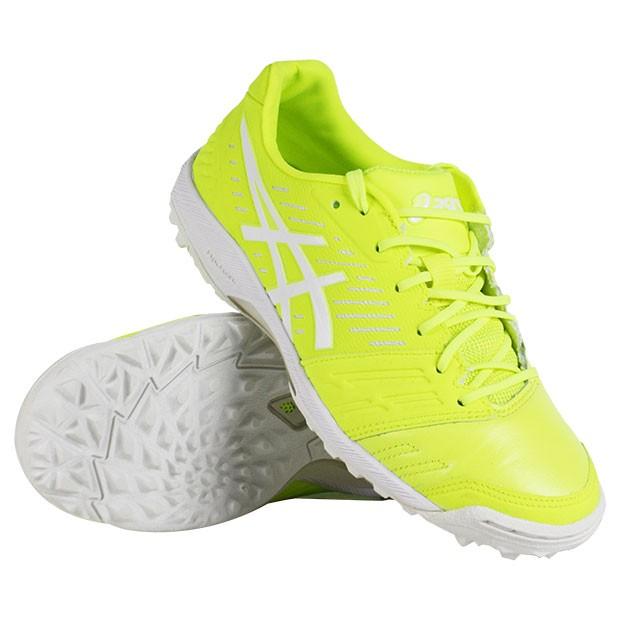 アシックス DESTAQUE TF FF フットサルシューズ 1111A004 ASICS（アシックス） デスタッキ TF FF フラッシュイエロー×ホワイト