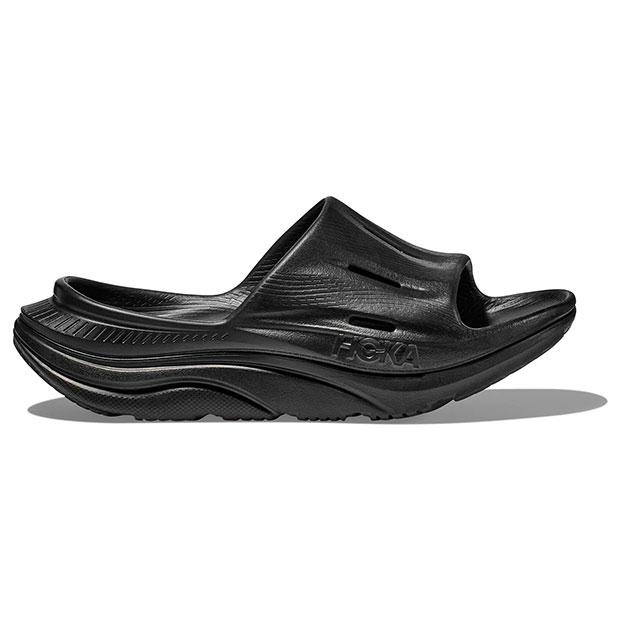 オラ リカバリー スライド 3 ORA RECOVERY SLIDE 3 ブラック×ブラック 【HOKA|ホカ】サッカーフットサルサンダル113506の画像