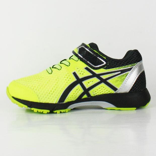 ジュニア レーザービーム RE-MG　セーフティイエロー×グラファイトグレー　【asics|アシックス】ジュニアランニングシューズ1154a053-7｜kemarifast｜03