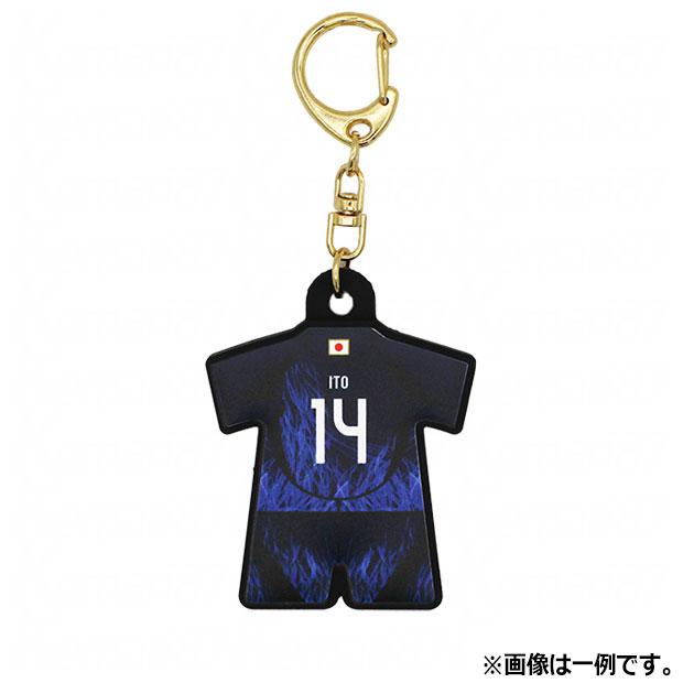 サッカー日本代表 プレーヤーズユニ型ラバーキーホルダー 2024 SAMURAI