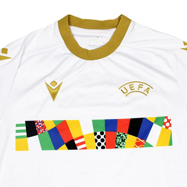 macron 24 UEFA EURO レフリー 半袖ウォームアップシャツ