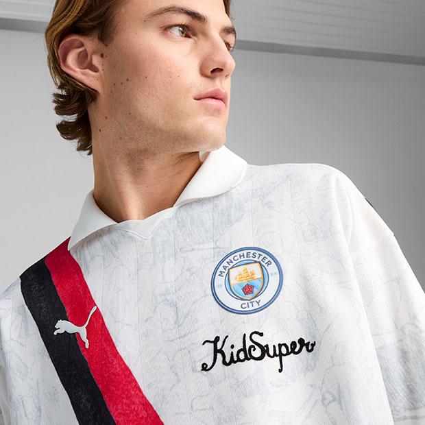 PUMA（プーマ） マンチェスターシティ × KIDSUPER 長袖レトロシャツ