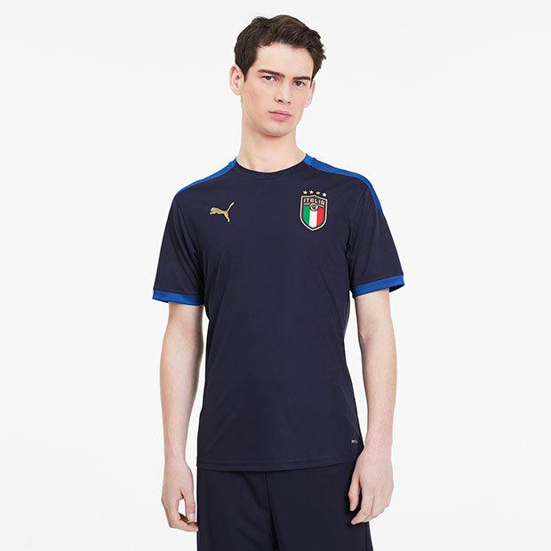 PUMA（プーマ） イタリア代表 FIGC 半袖トレーニングシャツ ピーコート