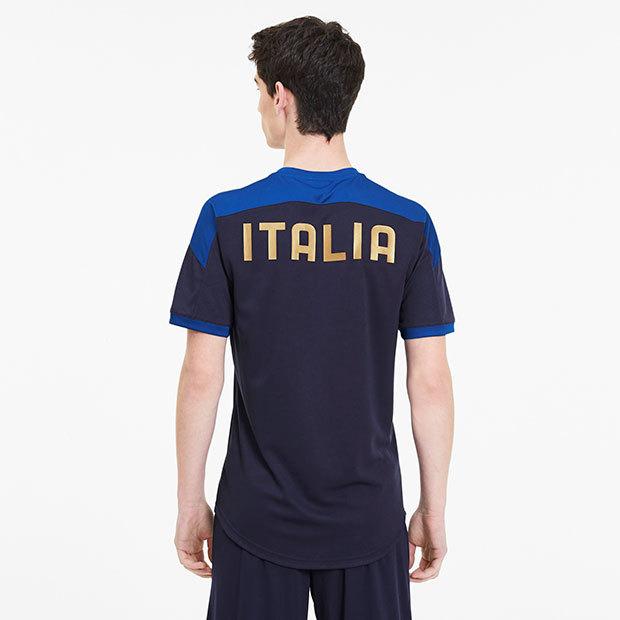 PUMA（プーマ） イタリア代表 FIGC 半袖トレーニングシャツ ピーコート