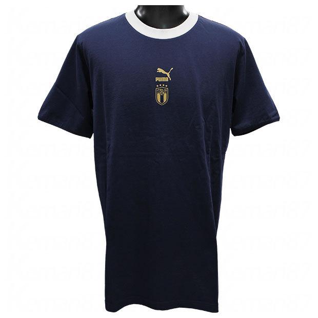 PUMA（プーマ） イタリア代表 FIGC TFS 半袖Tシャツ ピーコート 【PUMA