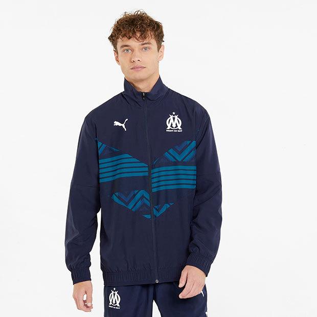 Puma オリンピック・マルセイユ ジャージセット PUMA（プーマ） オリンピックマルセイユ PM ウーブンジャケット