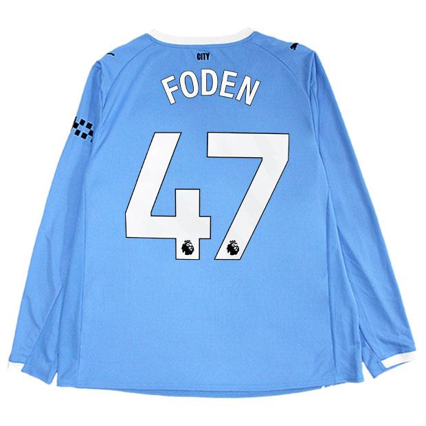 マンチェスターシティ 25-26 ホーム 長袖レプリカユニフォーム　47.フィル・フォーデン　【PUMA|プーマ】クラブチームレプリカウェアー780339-01-47-f PUMA（プーマ） マンチェスターシティ 25-26 ホーム 長袖レプリカ