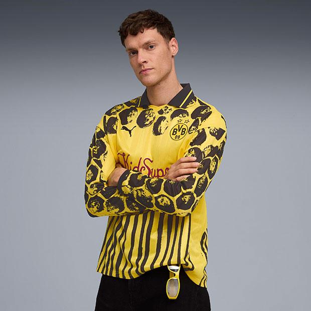 PUMA（プーマ） ドルトムント × KIDSUPER 長袖レトロシャツ 【PUMA