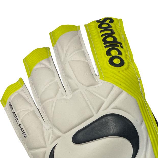 アクアスパイン GK グローブ　ホワイト×イエロー　【Sondico|ソンディコ】サッカーフットサルゴールキーパーグローブ832033-90｜kemarifast｜02