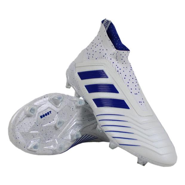 adidas プレデター 19+ FG/AG ランニングホワイト×ボールドブルー