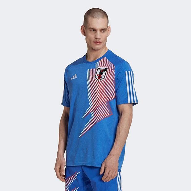 新品 アディダス 日本代表 2022 トラベル Tシャツ + パンツセット L adidas（アディダス） サッカー日本代表 2022 トラベル Tシャツ