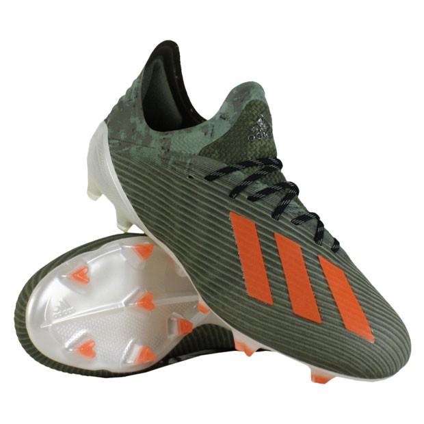 エックス 19.1 FG レガシーグリーン×ソーラーオレンジ 【adidas 