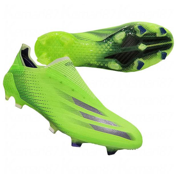 adidas（アディダス） エックス ゴースト+ FG シグナルグリーン