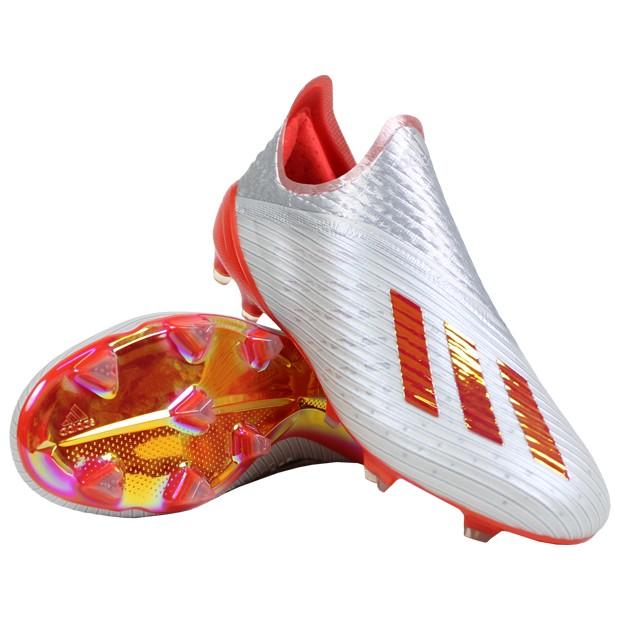 adidas（アディダス） エックス 19+ FG シルバーメット×ハイレゾレッド