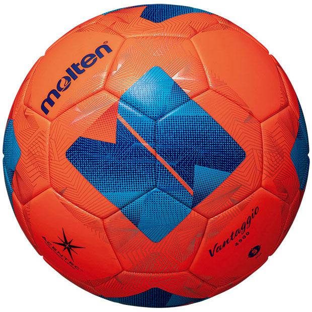 Vantaggio 4900 サッカーボール サイズ5 オレンジ×ブルー　２個 molten（モルテン） ヴァンタッジオ 4900 芝用 パワーオレンジ×ブルー