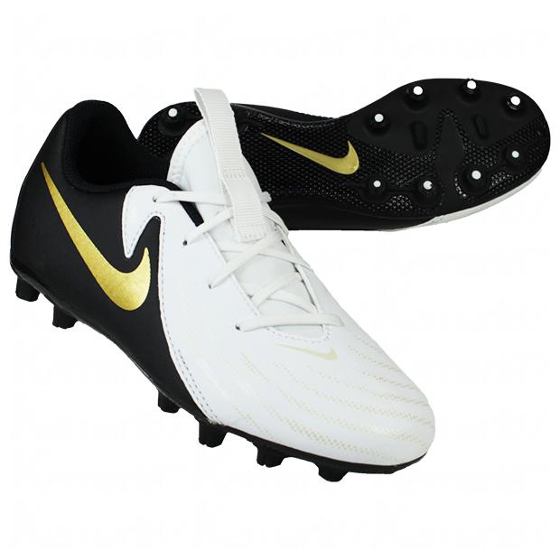 【新品】Nike サッカースパイク23センチ ホワイト/ブラック/ゴールド NIKE（ナイキ） ジュニア ファントム GX 2 アカデミー HG ホワイト