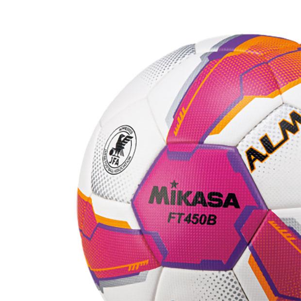 ALMUNDO　ピンク×バイオレット　【MIKASA|ミカサ】サッカーボール4号球ft450b-pv｜kemarifast｜02