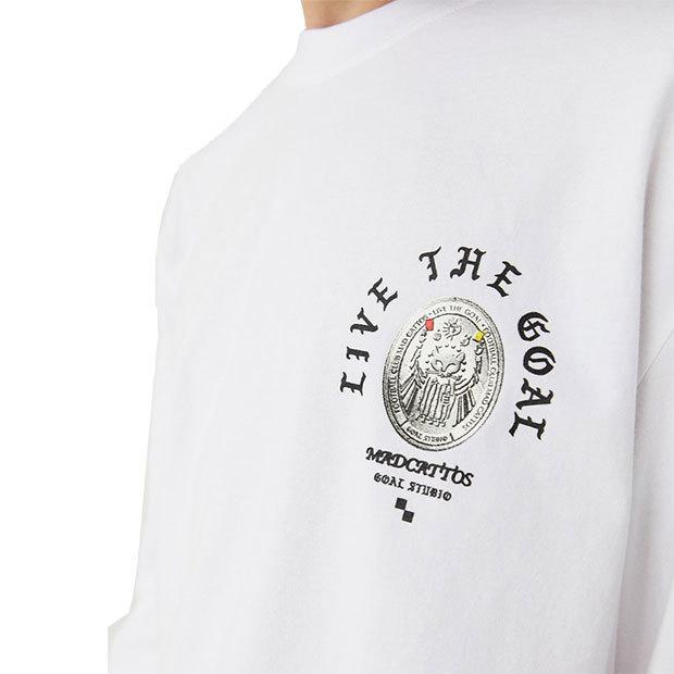 マッドキャットスFC コイングラフィック 長袖Tシャツ ホワイト 