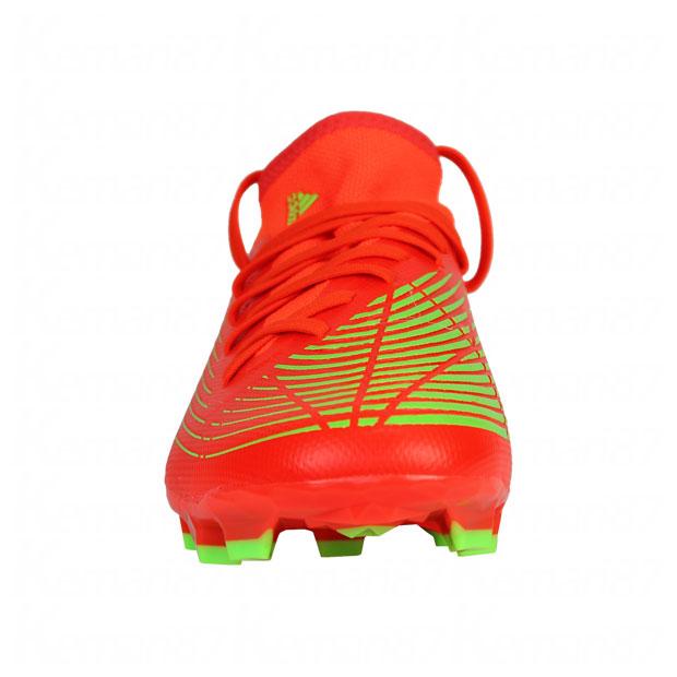 [アディダス] サッカースパイク プレデター Edge.3 ロー HG ソーラーレッド/チームソーラーグリーン/コアブラック(GW0953) 28.0 cm adidas（アディダス） プレデター エッジ.3 L HG/AG ソーラーレッド
