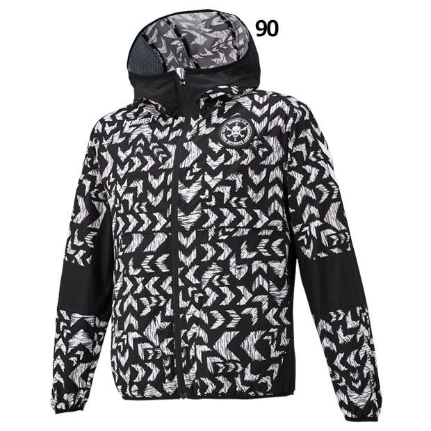 ヒュンメル FCスカル ウーブンフーデッドジャケット ＆ ボアテックパンツ XL hummel（ヒュンメル） F.C.SKULL ウーブンフーデッドジャケット