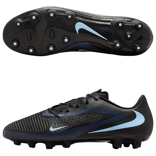NIKE ナイキ ファントム 6 LOW ACADEMY HG(ブラック×サックス) HQ2318 003 サッカー スパイク NIKE（ナイキ） ファントム 6 LOW アカデミー HG ブラック×ブラック