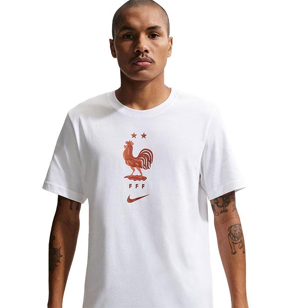 NIKE（ナイキ） フランス代表 クレスト半袖Tシャツ ホワイト 【NIKE