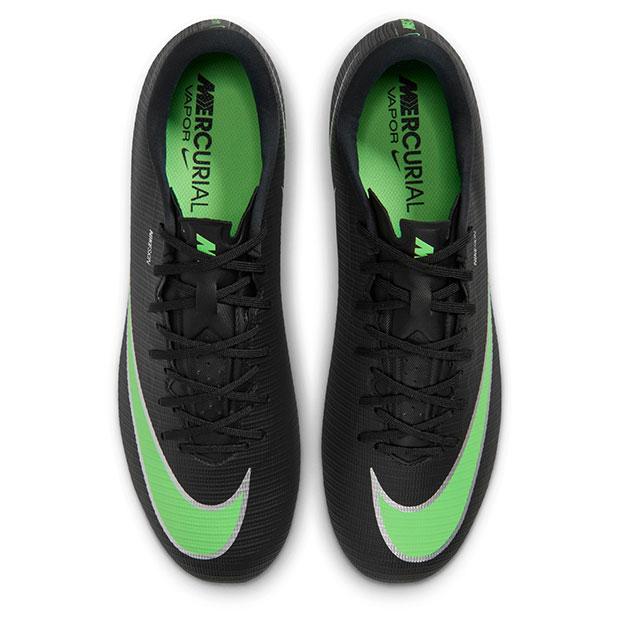マーキュリアルヴェイパー　サッカーシューズ ブラック/ライム U NIKE（ナイキ） マーキュリアル ヴェイパー 17 アカデミー HG ブラック