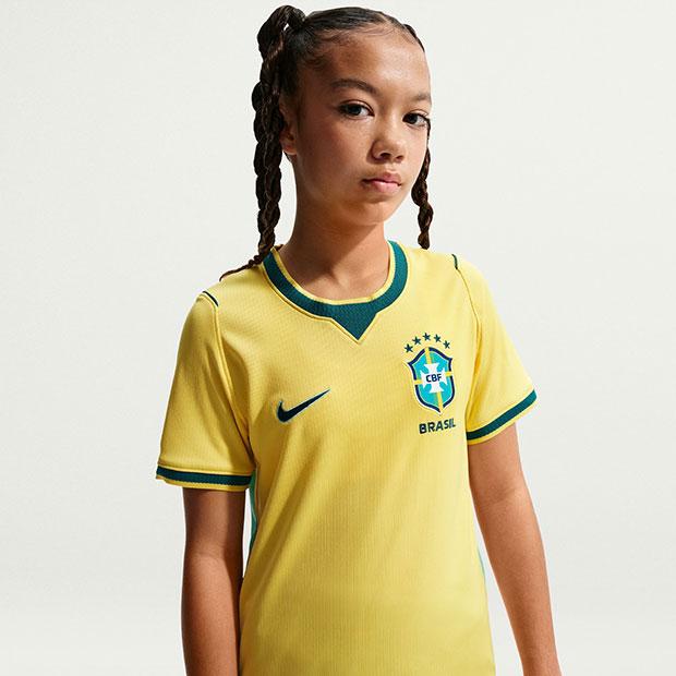 02-03 ブラジル代表　リバウド　NIKEオフィシャルユニフォーム NIKE ナイキ ブラジル代表 2024 ホーム 半袖レプリカユニフォーム