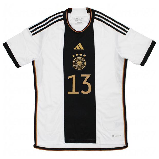 正規品 adidas ドイツ代表 トーマスミュラー #13 ホームSサイズ adidas ドイツ代表 2022 ホーム 半袖レプリカユニフォーム 13