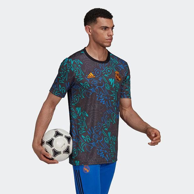 定期入れの レアルマドリッド Eu ハイブリッドトップ ブラストエメラルド Adidas アディダス クラブチームウェアーjdz43 Gr9030