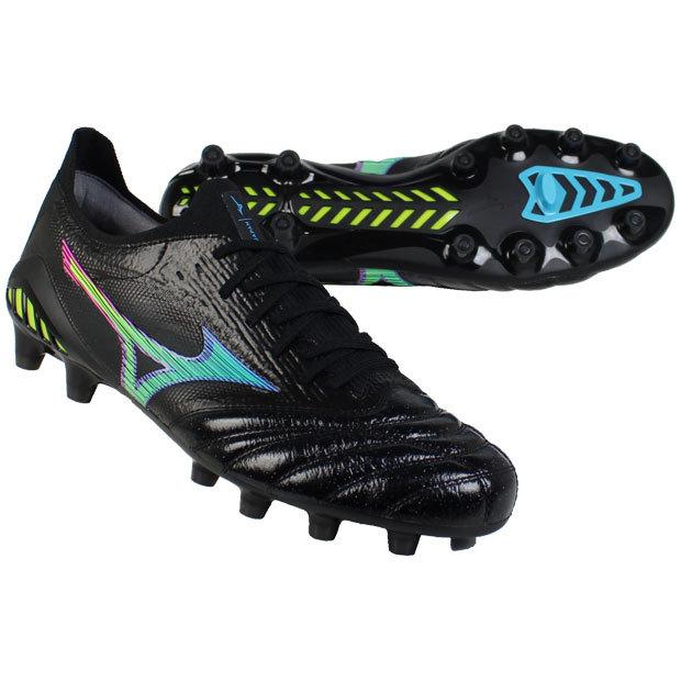 モレリア NEO 3 β JAPAN　ブラック×サックス　【MIZUNO|ミズノ】サッカースパイクp1ga209018 : p1ga209018 :  Kemarifast Y!ショッピング店 - 通販 - Yahoo!ショッピング