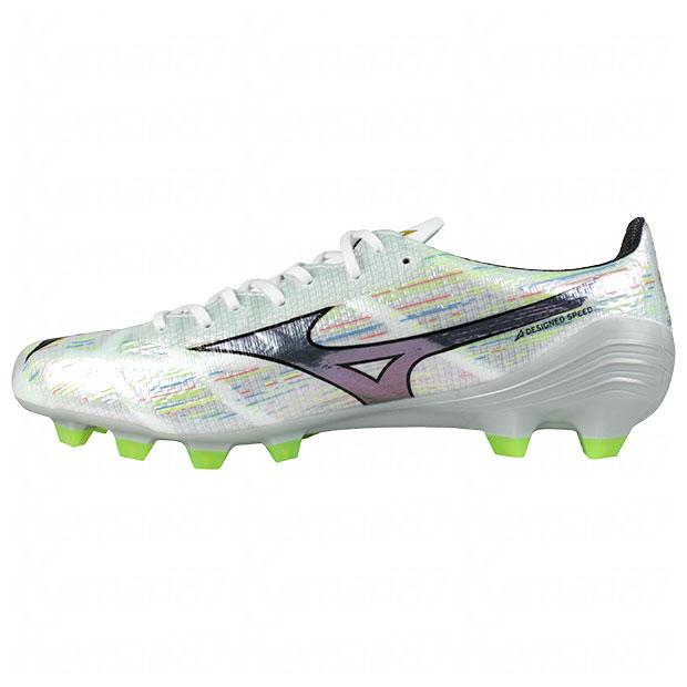 【美品1回】ミズノ アルファ2 PRO 27.5 FG P1GA256409 MIZUNO（ミズノ） ミズノアルファ 2 PRO ホワイト×シルバーイリ