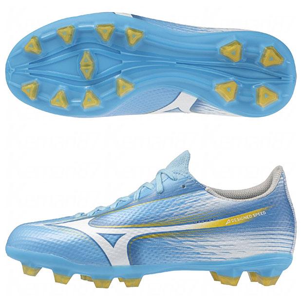 Mizuno サッカーシューズ 青/白 MIZUNO（ミズノ） ジュニア ミズノアルファ 3 SELECT Jr ユニティ