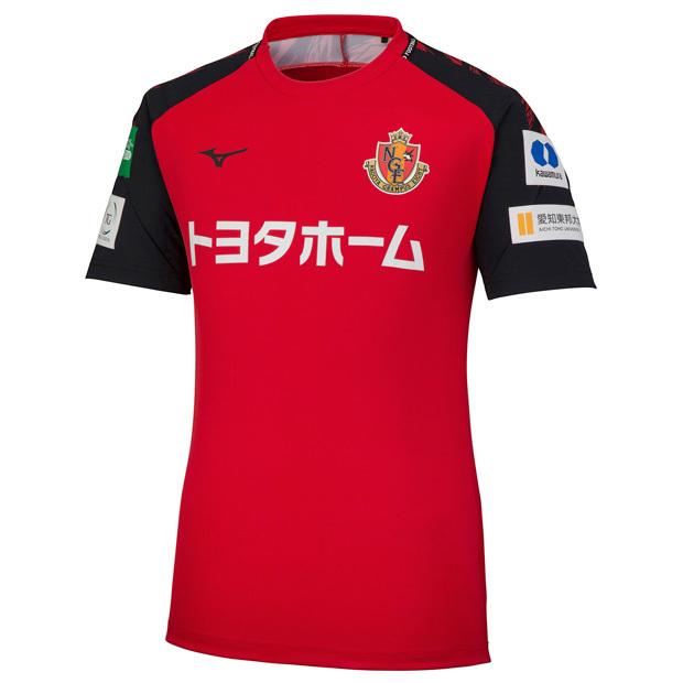 美品】名古屋グランパス　Mizuno サッカーシャツ Sサイズ レッド MIZUNO（ミズノ） 名古屋グランパス 半袖プラクティスシャツ レッド