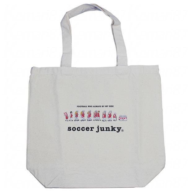 新品未使用　サッカージャンキーオーガニックコットントートバッグ SoccerJunky（サッカージャンキー） #サッカーは素晴らしい+2