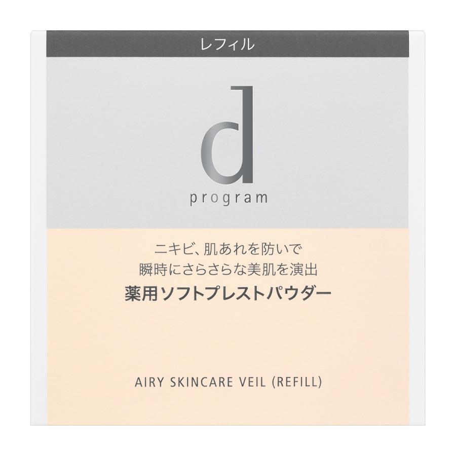 Dプログラム 薬用エアリースキンケアヴェール レフィル 10g 敏感肌 おしろい ニキビ 肌荒れ 無香料 無添加 低刺激 うるおい 医薬部外品 資生堂認定 けみかる堂 通販 Yahoo ショッピング