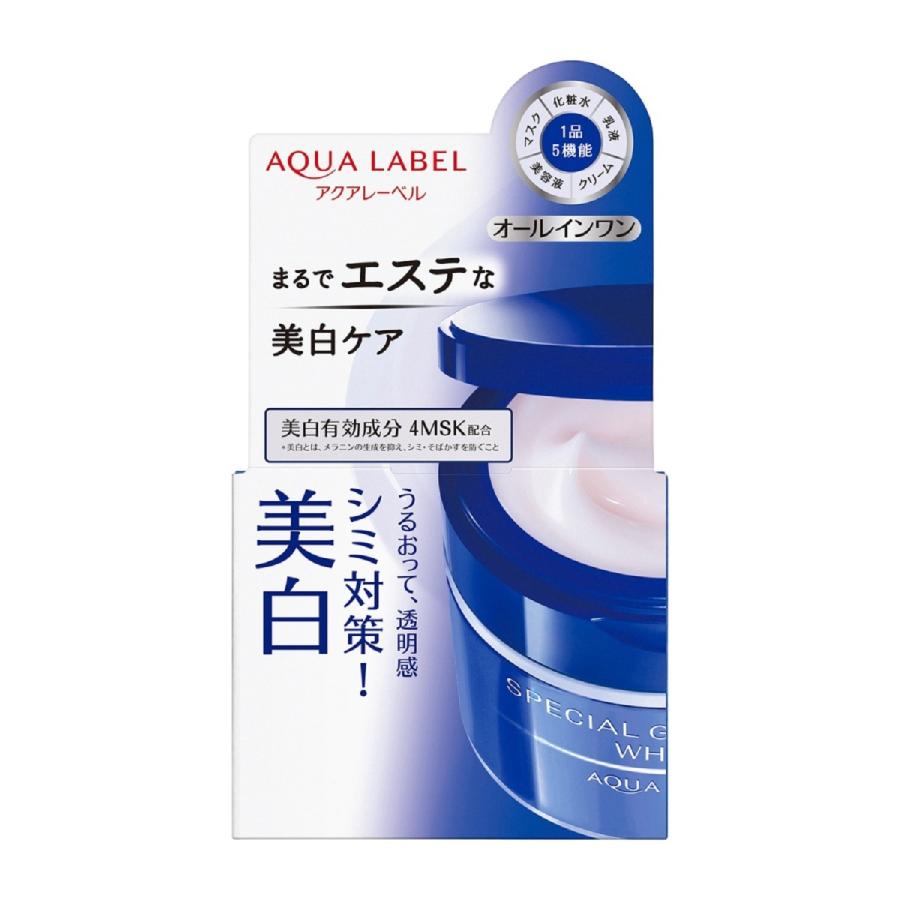 資生堂 アクアレーベル オールインワン スペシャルジェルクリームA ホワイト 90g 美白 美容液 医薬部外品 資生堂認定 shiseido :98436:けみかる堂 通販 オマケ 資生堂 アクアレーベル 美白 青 オールインワン 4MSK シミ クスミ