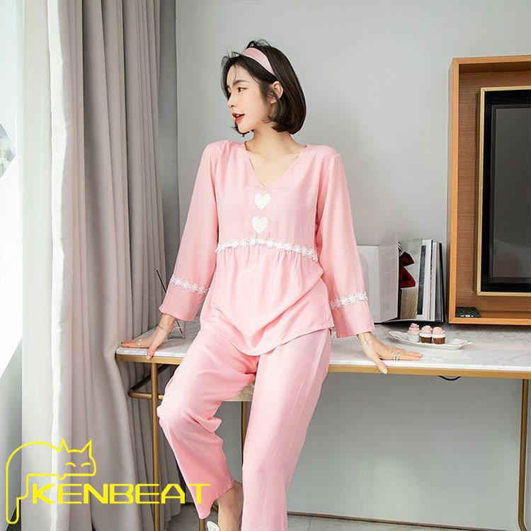 ファッション 再再再 販 パジャマ ルームウェア レディース 春夏パジャマ 綿 可愛い 薄手パジャマ ルームウェア上下セット オシャレ ロングパンツ 大人 寝巻き 部屋着 女性送料無料 Eejkbicgw6 Buenosviajes Net