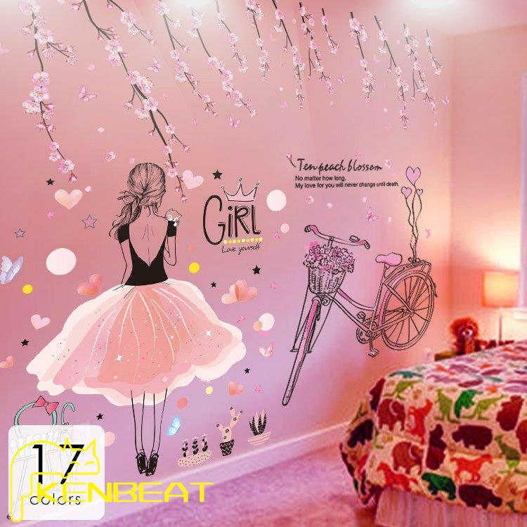 最高の品質 インテリア 雑貨 ウォールステッカー ルームデコ 壁紙デコ 花 フラワー 天使 かわいい ピンク レッド パープル エレガント 送料無料 Supplystudies Com