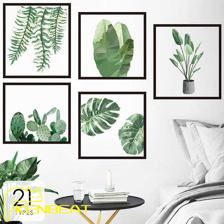 ご予約品 インテリア 雑貨 ウォールステッカー ルームデコ 壁紙デコ 壁紙シール 動物 アニマル 植物 ポスター ピンク グリーン ブラック 送料無料 Supplystudies Com