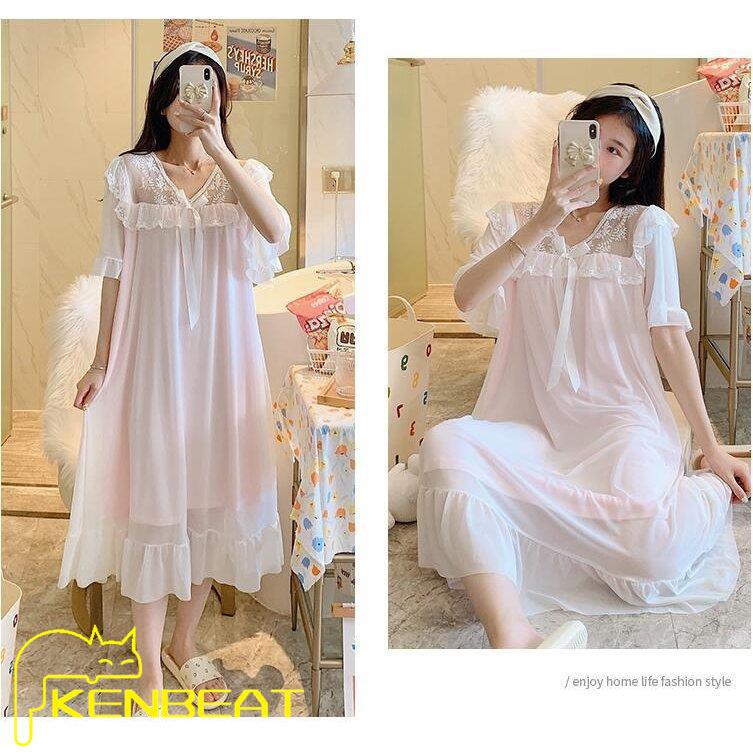韓国風 ワンピース パジャマ 可愛い レディース 女性 快適 ルームウェア オシャレ 姫系 きれいめ 婦人パジャマ送料無料 正規通販