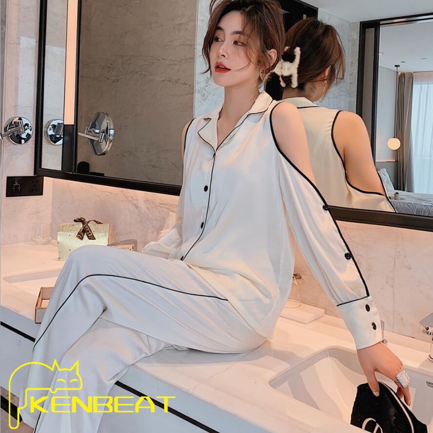 セットアップパジャマ 春夏 可愛い 長袖 レディース 上下セット 部屋着 ルームウェア 韓国風 寝間着 おしゃれ ロング丈送料無料 贈答品