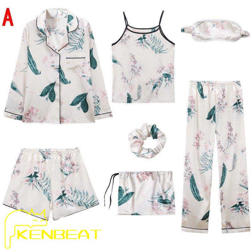 7点セット 部屋着 レディース 春夏秋 長袖 上下セット 寝巻き オシャレ 可愛い パジャマ ルームウェア 長ズボン 快適パジャマ ランジェリー 大きいサイズ 超人気 専門店