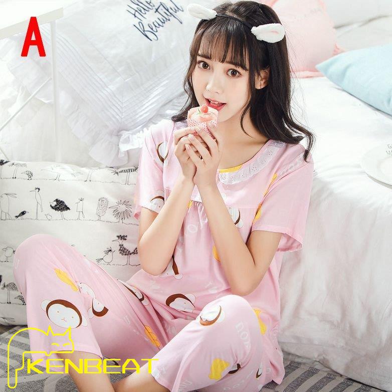 パジャマ 可愛い 韓国風 オシャレ 女性 部屋着 寝巻き ゆったり 母の日 プレゼント セットアップ ルームウェア レディースパジャマ 春夏 半袖 上下セット Sale 103 Off