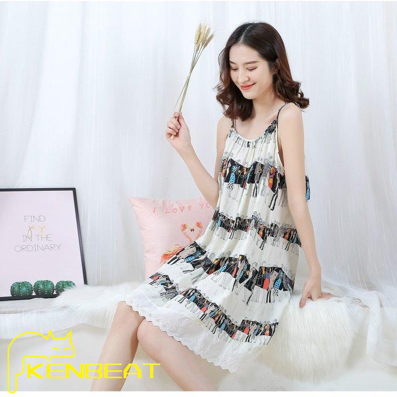 大きいサイズ 春夏 カジュアル パジャマ ルームウェア レディース キャミソール 韓国風 可愛い 薄手 妊婦 妊娠服 ゆったり ワンピース 部屋着 ランジェリー 限定タイムセール