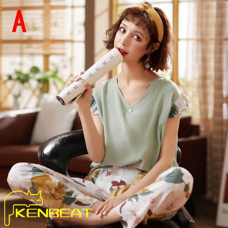 パジャマ ルームウェア レディース 春夏 プレゼント 母の日 大きいサイズ 女性 長ズボン 部屋着 可愛い 薄手 寝間着 婦人パジャマ ランジェリー セットアップ 超人気新品