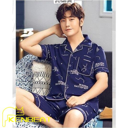 上品 メンズパジャマ 半袖シャツ ショートパンツ 綿パジャマ 男性 寝巻き 2点セット 前開き ナイトウェア ルームウエア 部屋着 夏 プレゼント送料無料 上等