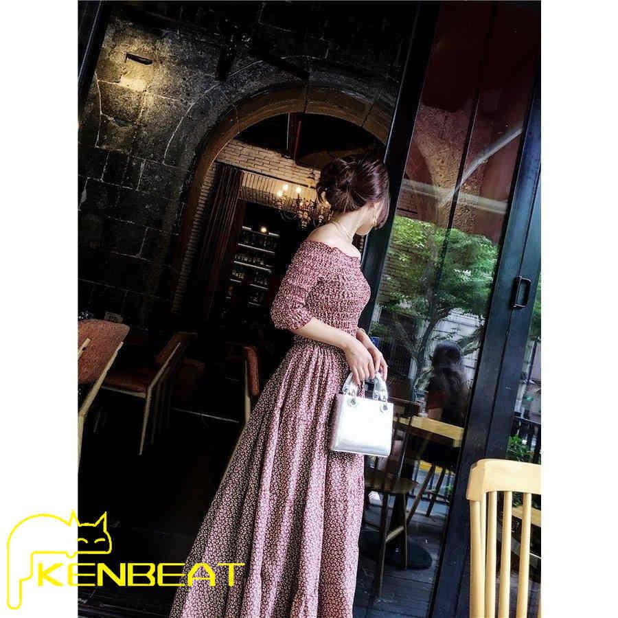 ワンピース レディース マキシ丈 マキシワンピース 小花 ロング プリーツ ポートネック 大人ガーリー 着痩せ ｓ ｍ ｌ送料無料 独特な